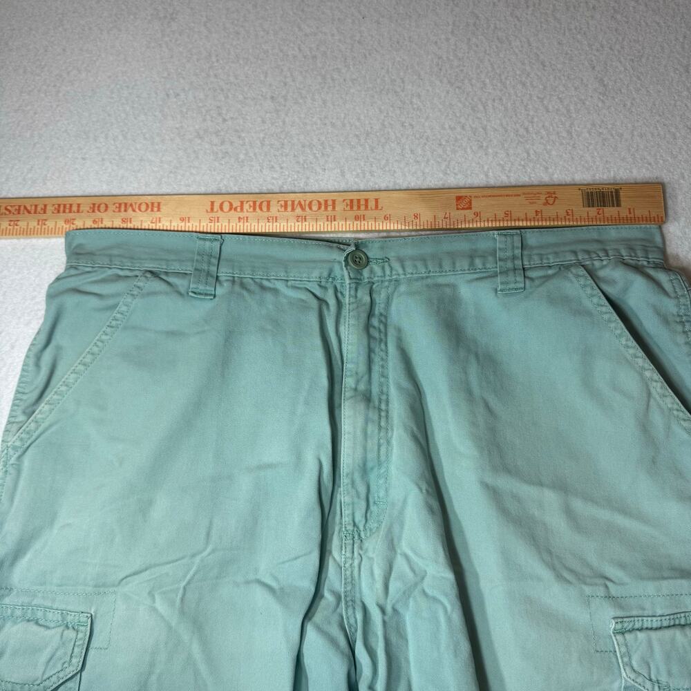 Men's Wrangler Cargo Size 38 Authentic Issue Blue/Green Shorts Lake Beach